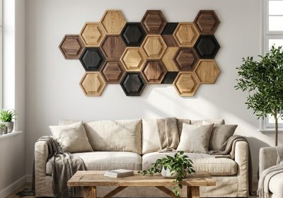 Geometric Wood Wall Art: How to Make a Hexagon or Triangle Pattern