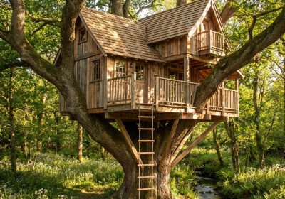 Treehouse Plans for Beginners: Build a Safe Backyard Treehouse