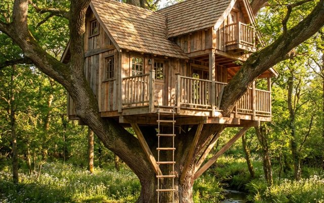 Treehouse Plans for Beginners: Build a Safe Backyard Treehouse